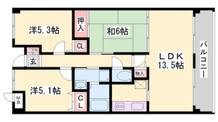 明石駅 バス15分  西区役所前下車：停歩3分 3階の物件間取画像